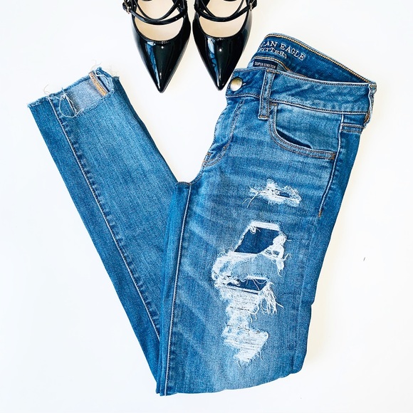 American Eagle Outfitters Denim - AMERICAN EAGLE OUTFITTERS Super Low Jeggings Jeans
